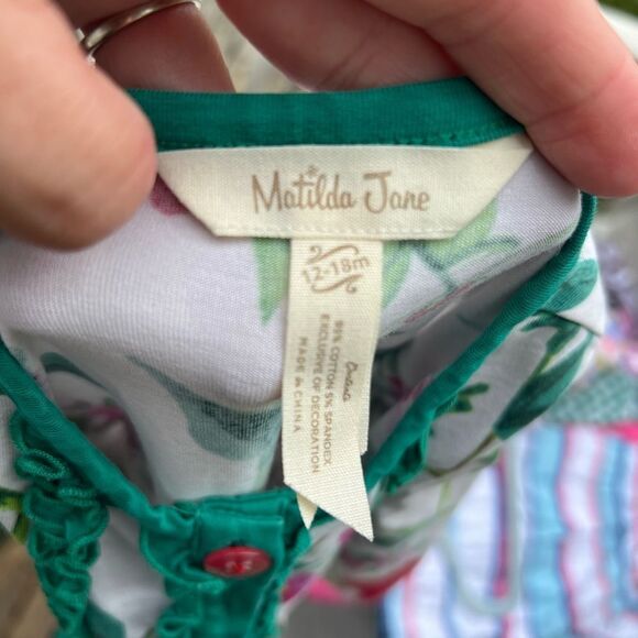 Matilda Jane Woodland Wonders Dress Make Believe Girls Bunny Easter Size 12-18 - Picture 7 of 7